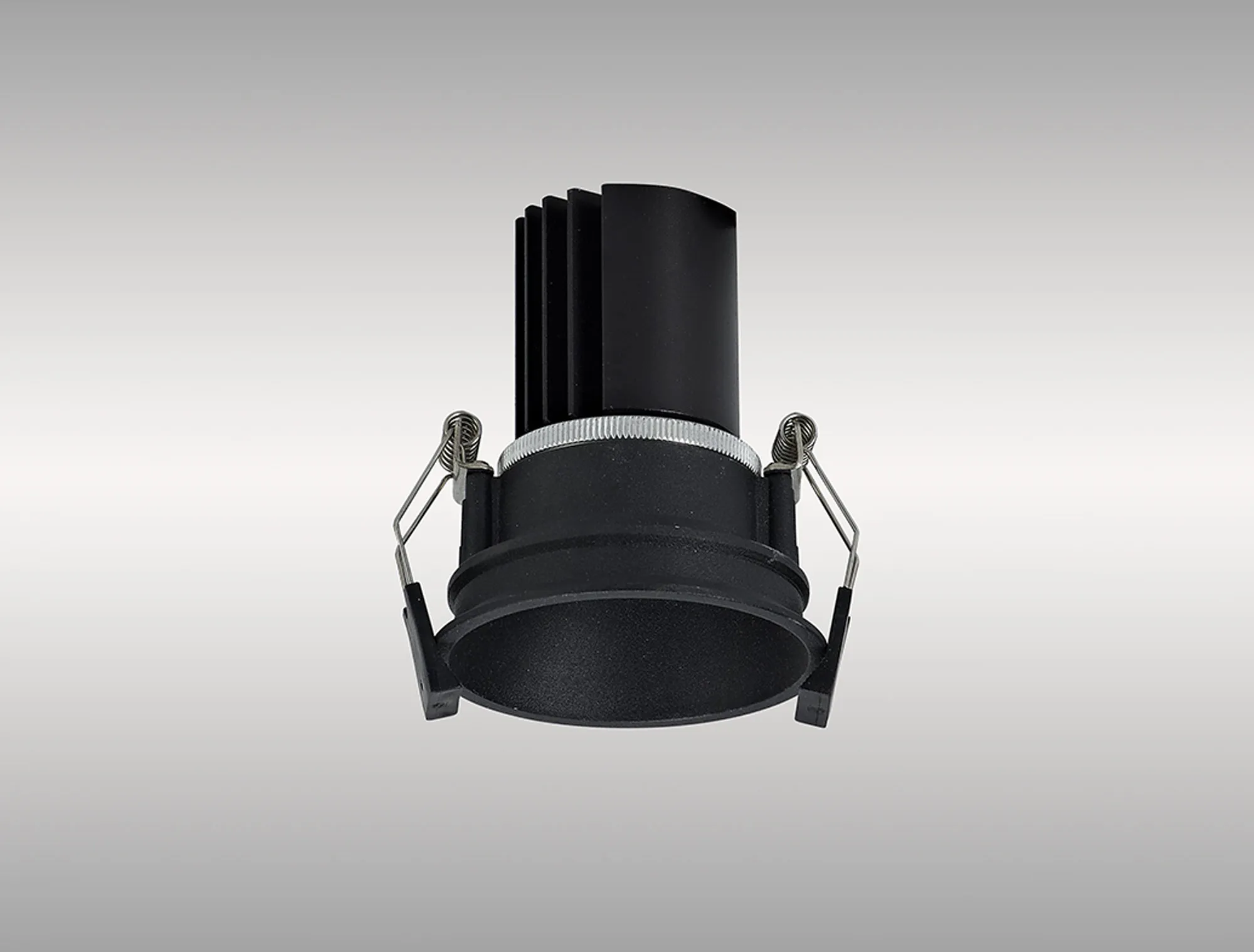 Bania 12 Powered by Tridonic  12W 2700K 1200lm 12° CRI>90 LED Engine, 350mA Black Fixed Recessed Spotlight, IP20 DM201702  Dlux Bania 12